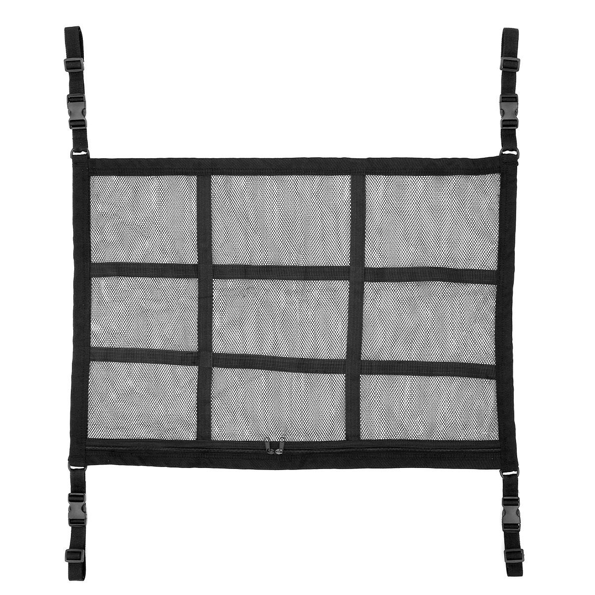 

Car Ceiling Cargo Net Pocket Car Roof Storage Organizer Double-Layer Mesh Car Roof Storage Organizer 31x21Inch Car Camping s чёрный