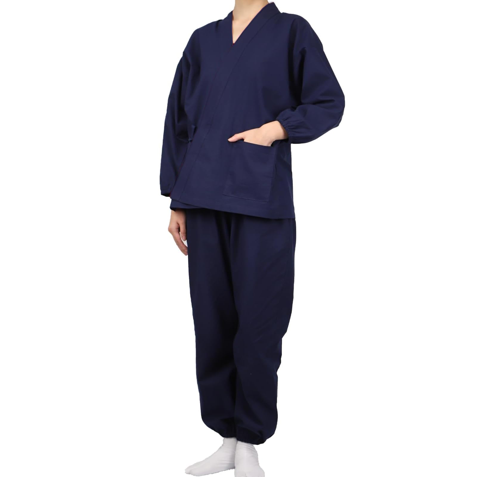 

[TOuWA] Women s Samue (Japanese workwear), Washable, Plain, All-Season, Suitable for Cold Weather, Work Clothes, Yukata, Jinbei, Sleepwear, Pajamas,