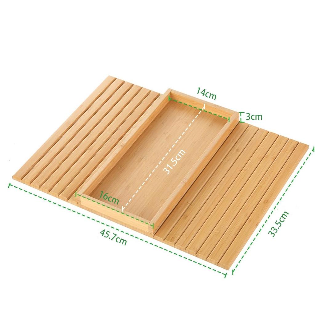 Bamboo Sofa Armrest Folding Tray with Coffee Cup Holder Food Tray Stable Multiple Styles Portable for Sofa Storage Decor Tray