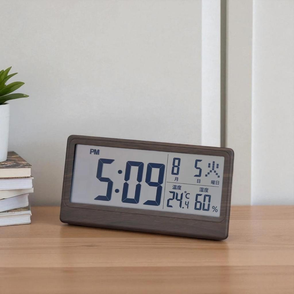 ADESSO Clock with Temperature and Humidity Display YH-59 Radio-Controlled