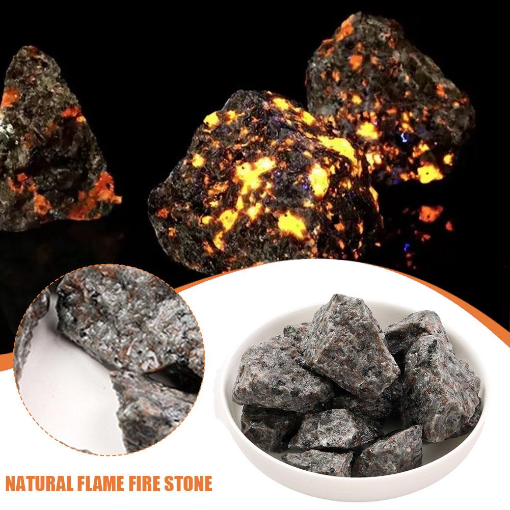 Unique Natural Flame Fire Stone Multiuse Aromatherapy Decor Office Decoration Radiation Stone Home Glowing Beautiful Ultrav G7U0