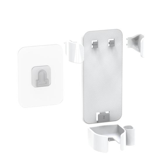 Wall-Mounted Storage Rack Easy Access Design Adjustable Size Punching Free Storage Shelf Bathroom Bedroom Organizer