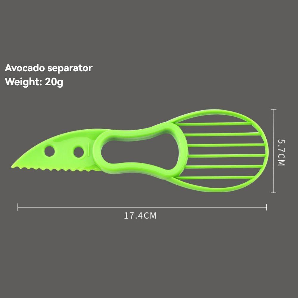 Avocado-Separator Haushaltsschneider Avocado-Schäler Schneiden Fruchtfleischschaber Kunststoff-Avocadomesser Küchenwerkzeug