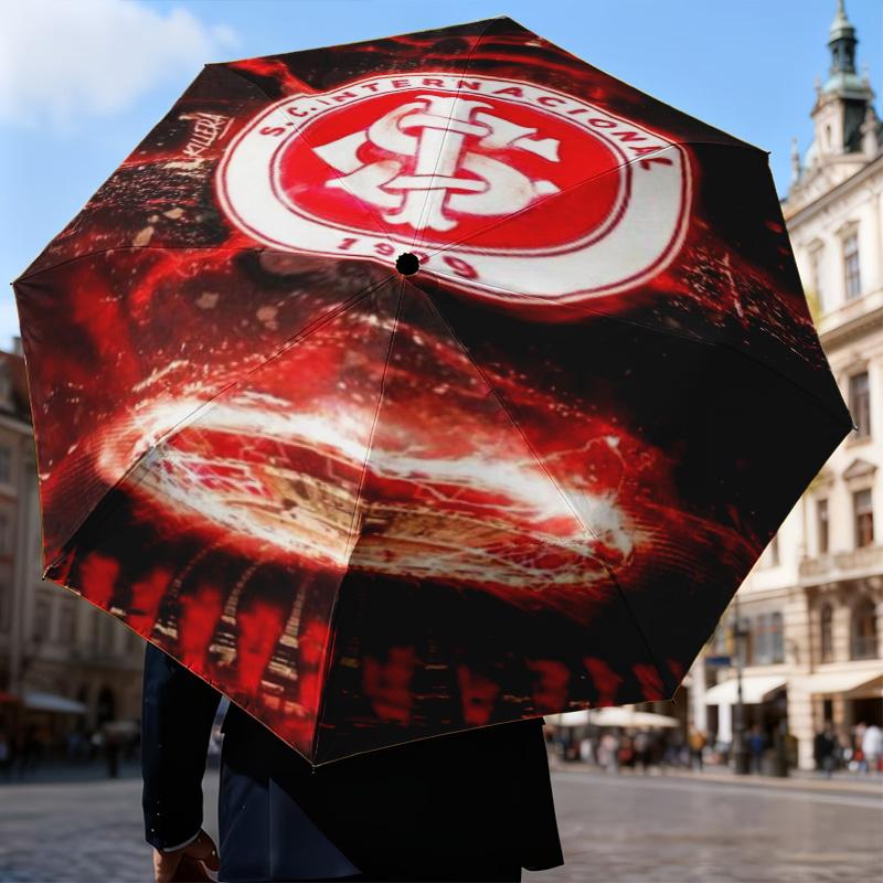 1PC SC Internacional1 Printed Umbrella Folding Umbrella, Automatic Umbrella 8-Frame for Travel, Camping Fan Gifts Christmas Gifts