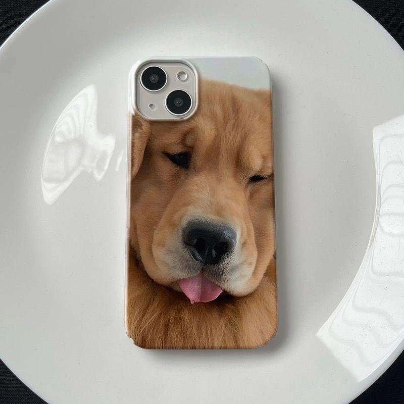 

Adorable Golden Retriever Close-Up Fluffy Pet Phone Case for iPhone 17 16 15 14 11 12 13 Pro Max Air Plus Back Cover iPhone 12 Pro