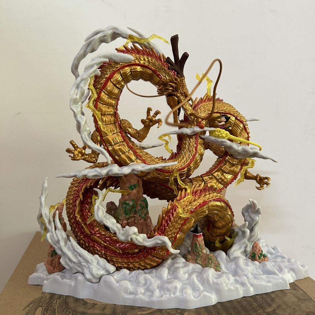 Dragon Ball Shenron YoYo Goku GK Figure Anime Statue Small Model Ornament Gift for Boyfriend