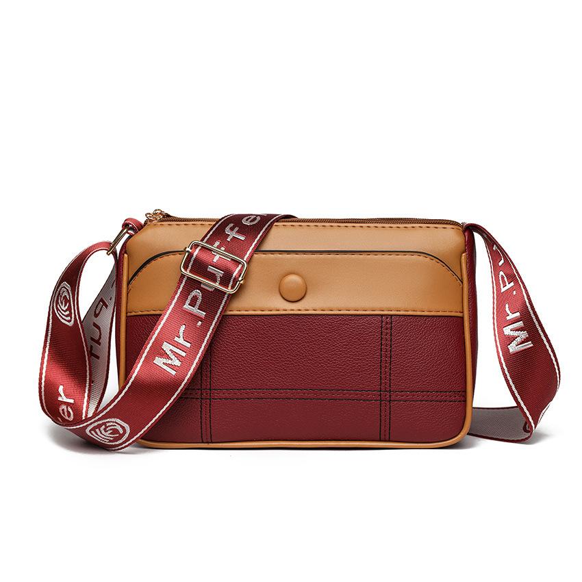 

Новая Мода и Универсальная Женская Сумка Кроссбоди на Одно Плечо, Сумка-Подушка, Этнический Стиль, Четырехслойная Двусторонняя Сумка-Хлеб