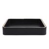 Perfume Tray Jewelry Trinket Organizer Tray Multipurpose Nightstand Organizer for Vanity Countertop Bedroom Black and