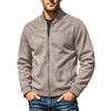 Men's Baseball Jacket Long Sleeve Zip-Up, Casual Fashion Coat for Fall and Winter