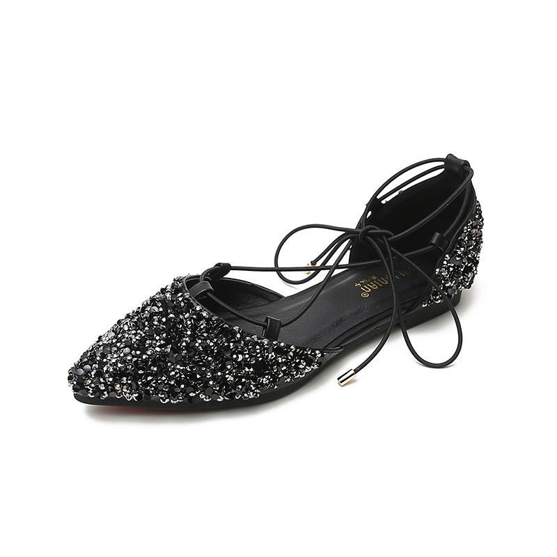 

2025 лето новые римские сандалии студенческий стиль универсальные ремешки фея обувь полая сумка голова плоская подошва большой размер 41-43 33 чёрный