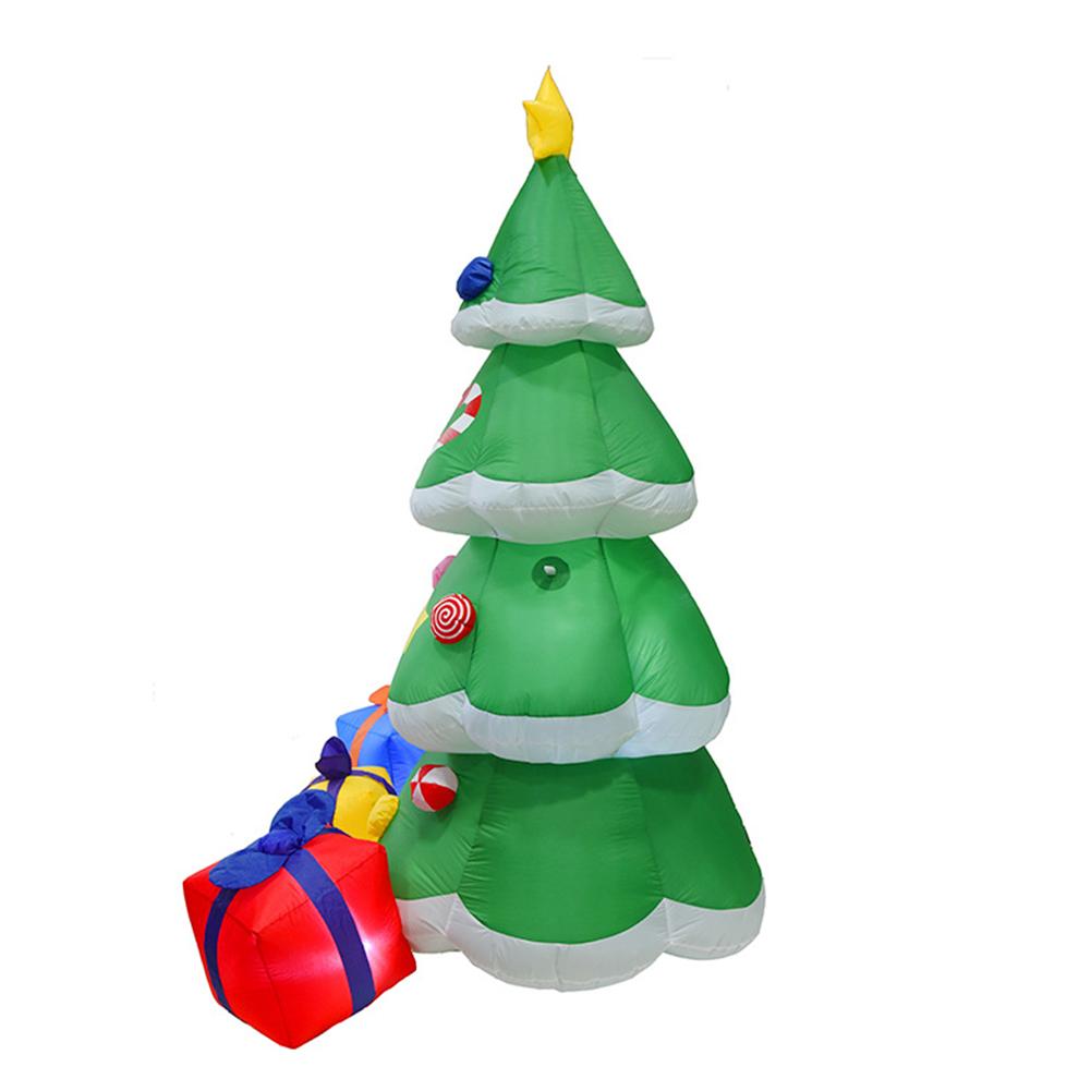 2.1M Inflatable Christmas Tree Luminous Toy Decorative Prop for Courtyard