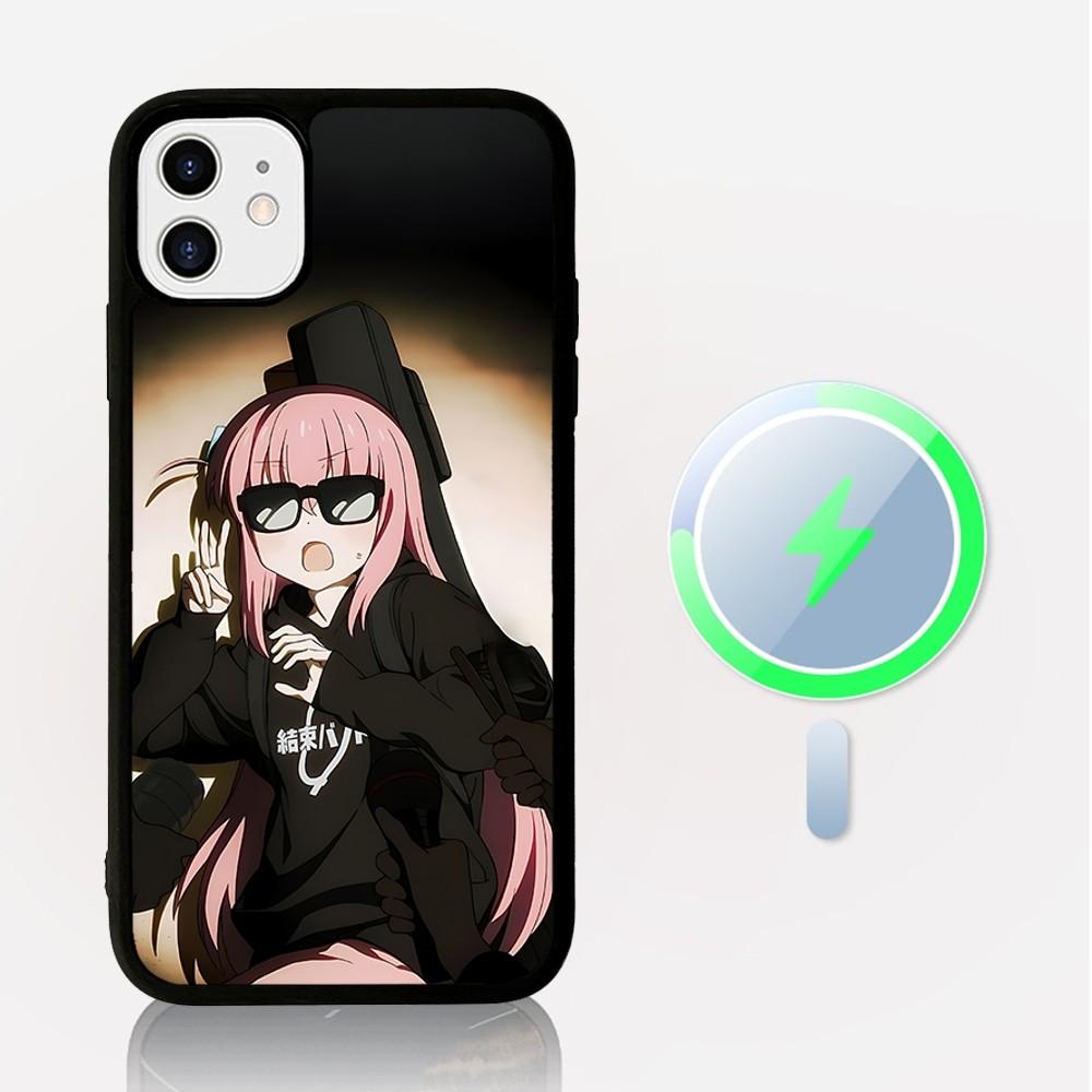BOCCHI THE ROCK Phone Case Magnetic Case For IPhone 16 14 13 12 11 15 Pro Max Plus For Magsafe Wireless Charge Cover