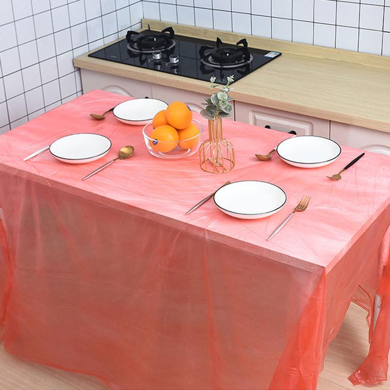 Yidengxia Thickened Disposable Round Tablecloths, 100 Count