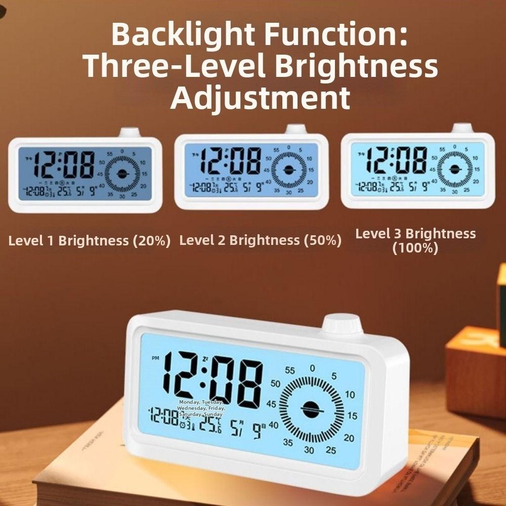 Silent Visual Digital Timer Rechargeable Countdown Timer Time Manager Alarm Clock  Student