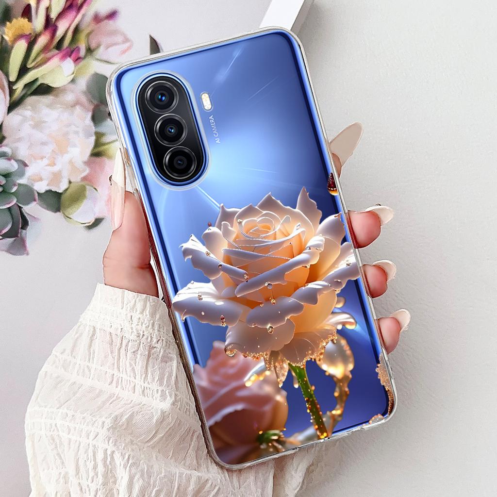Für Huawei Nova Y70 Plus Hülle NovaY70 MGA-LX9 MGA-LX3 Neue Luxus Bemalte Abdeckung Weiche Silikonhülle Für Huawei Nova Y70 Plus Schale