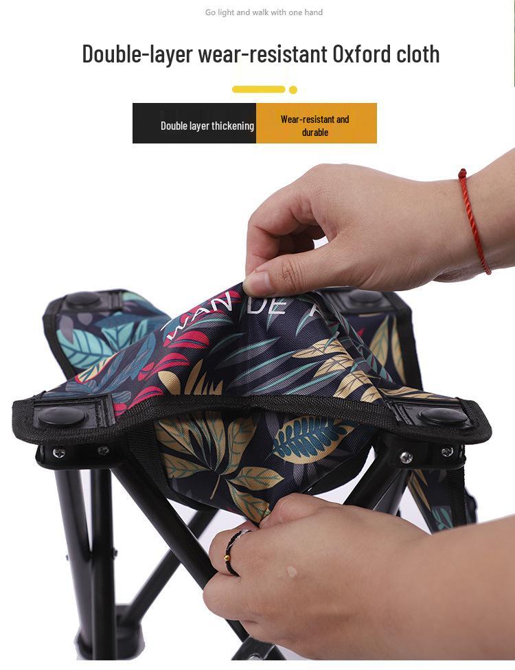 Portable Outdoor Folding Stool for Fishing, Sketching, and Picnics