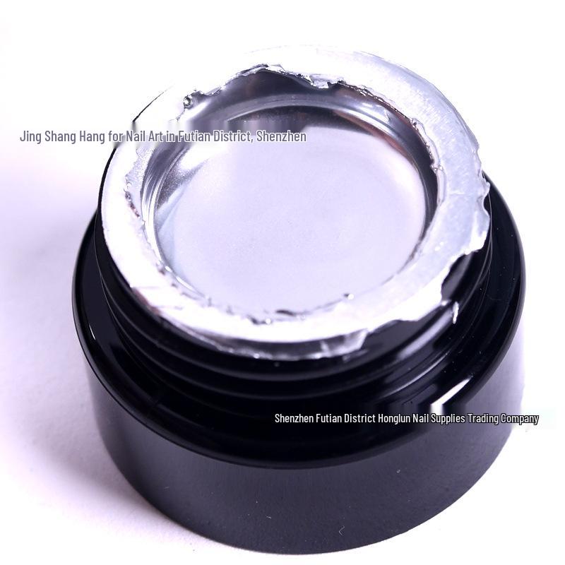 Japanese Silver Metallic Nail Art Gel: UV Gel for French Designs, Drawing & Outlining, 8g
