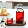 With Cup Bedside Glass Water Carafe Heat-resistant Juice Bottle Modern Drink Pitcher  Living Room