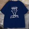 Man Black Tshirts Summer T-shirt Fido Dido Face T-Shirt Boys White T Shirts Sweat Shirt Men's Clothing Loose Casual Streetwear