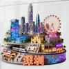 Souvenirs de Voyage Chine Aimants de Frigo en Métal Wuhan Shanghai Luoyang Xiamen Guiyang Shenzhen Hong Kong Shenzhen Autocollants de Frigo