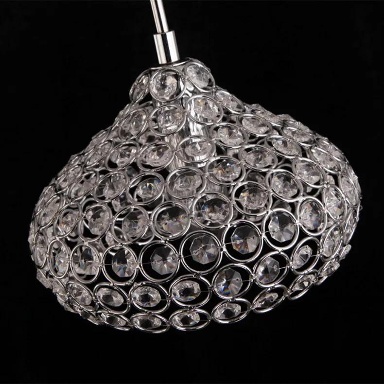 Single Head modern crystal pendant light lustres pendentes home decor fixture lighting Dia18cm crystal lamp