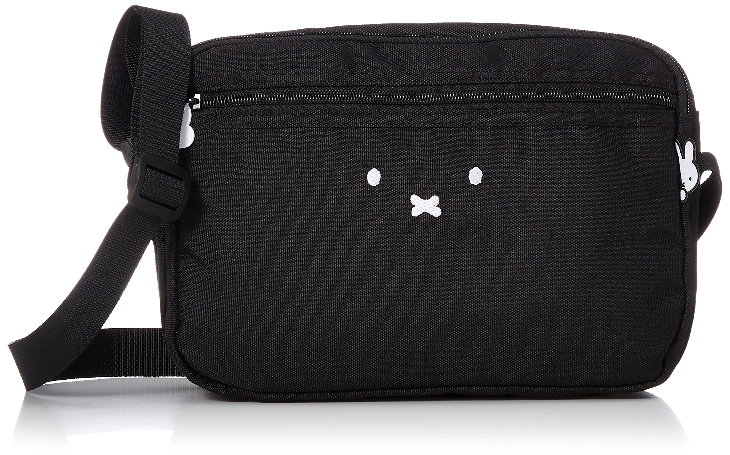 

Мини-сумка через плечо Miffy 6076 Horizontal B98 Face Black [Hapitas] 6060, женская