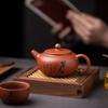 170ml Purple Clay Ceramic Teapot Antique Style Stone Ladle Tea Brewing Pot Kung Fu Tea Set