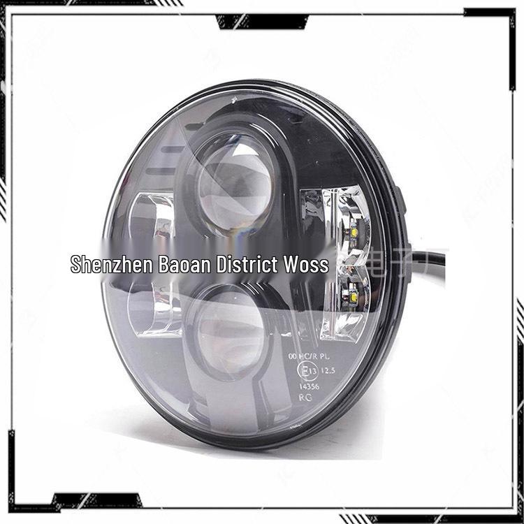 7" 80W LED High/Low Beam Headlight with DRL for Jeep Wrangler, Harley, Hummer.