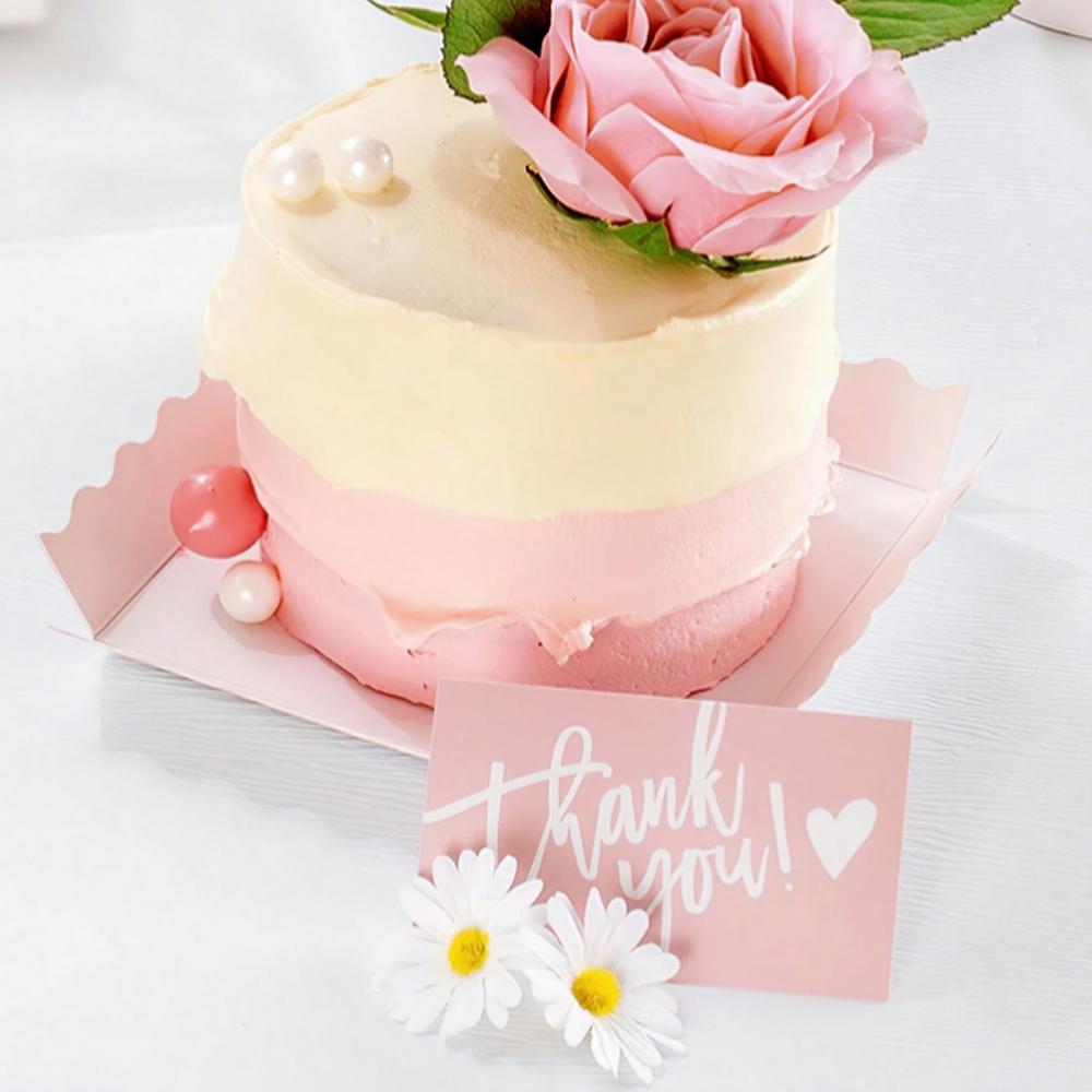50Pcs Thank You For Supporting My Business Cards Cake Decoration Labels Customer Appreciation Gift Card Shop Online Retailers