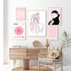 Mid Century Modern Matisse Print Galerie Wand Bauhaus Poster Dänisch Pastell Weibliche Linie Kunst Leinwand Malerei Home Decor Bilder