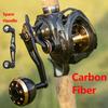 Baitcasting Reel Magnetic Brake Reel Carbon Fiber Body 16KG Drag Power 6.3:1 Ratio 6+1BB Fishing Reel Spinning Reel Waterproof and Corrosion Resistant