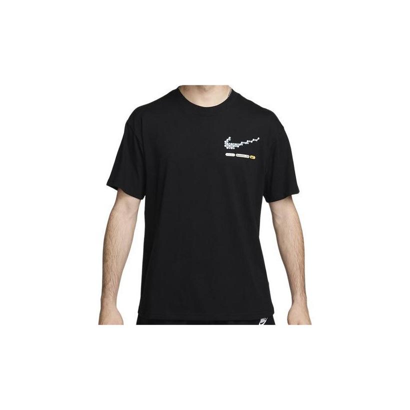 

Nike Футболка с коротким рукавом и круглым вырезом с логотипом, мужские топы, черные FV3715-010 XL