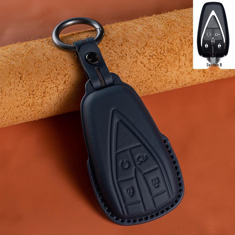 Changan Genuine Leather Key Case for EADO, CS75, CS35, CS55PLUS, Oshan X5/X7, UNI