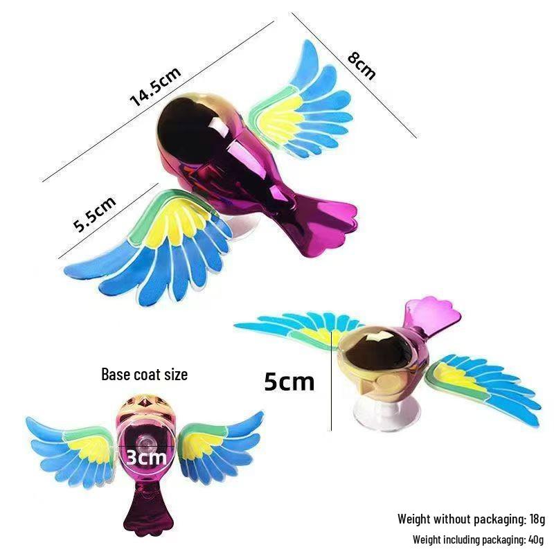 Creative Motorcycle Bird Pendant with Movable Wings for Car or Electric Scooter Decoration Red Companion Bird