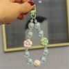 Cute Kawaii Mini Candy Color Bow Keychain Cartoon  Colorful Phone Anti Loss Lanyard Backpack Pendant Decoration Gifts