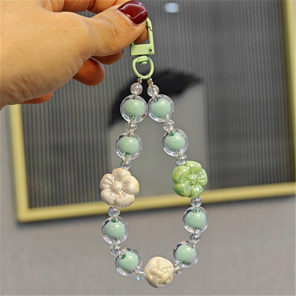 Cute Kawaii Mini Candy Color Bow Keychain Cartoon Colorful Phone Anti Loss Lanyard Backpack Pendant Decoration Gifts