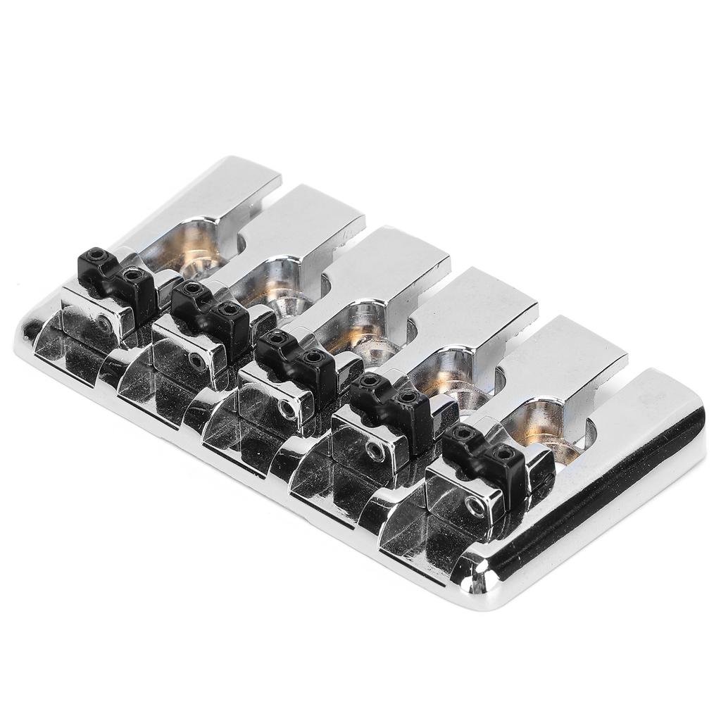 5 String Bass Bridge Metal Guitar Hard Tail Saddle Replacement Parts Music Accessories