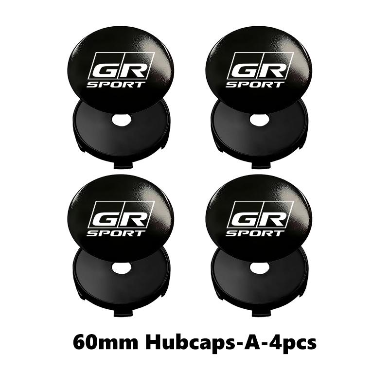 4Pcs 56mm/60mm Car Wheel Center Hub Cap Rim Cover For Toyota GR Yaris Corolla Prius Aqua Vios Mirai Hilux Auris CHR