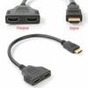 1080P HD HDMI Splitter 1 In 2 Out Male To Female Adapter For Laptop TV Box Monitor HDTV Compatible Dual Port Cable Device