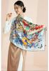 Versatile Double-Sided 100% Mulberry Silk Scarf, 16 Momme Twill, Luxury Style for Autumn/Winter
