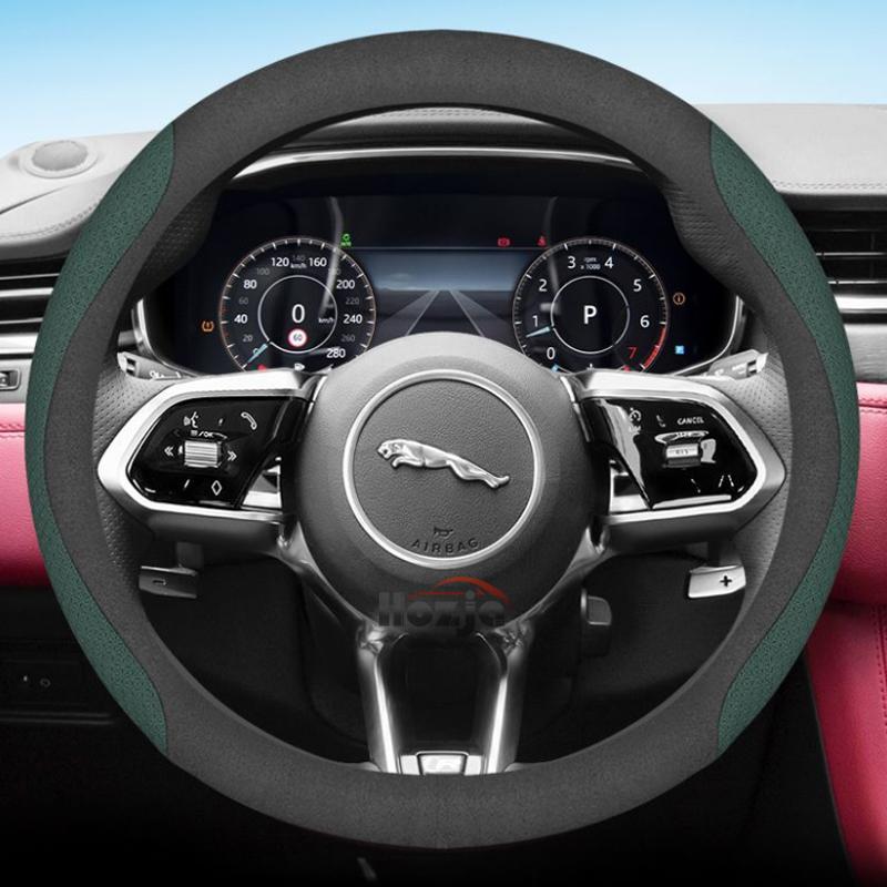 Leather Car Steering Wheel Cover for Jaguar X F S Type XF 250 260 XE XFR E F I Face Xj X350 X351 Xjl Accessories