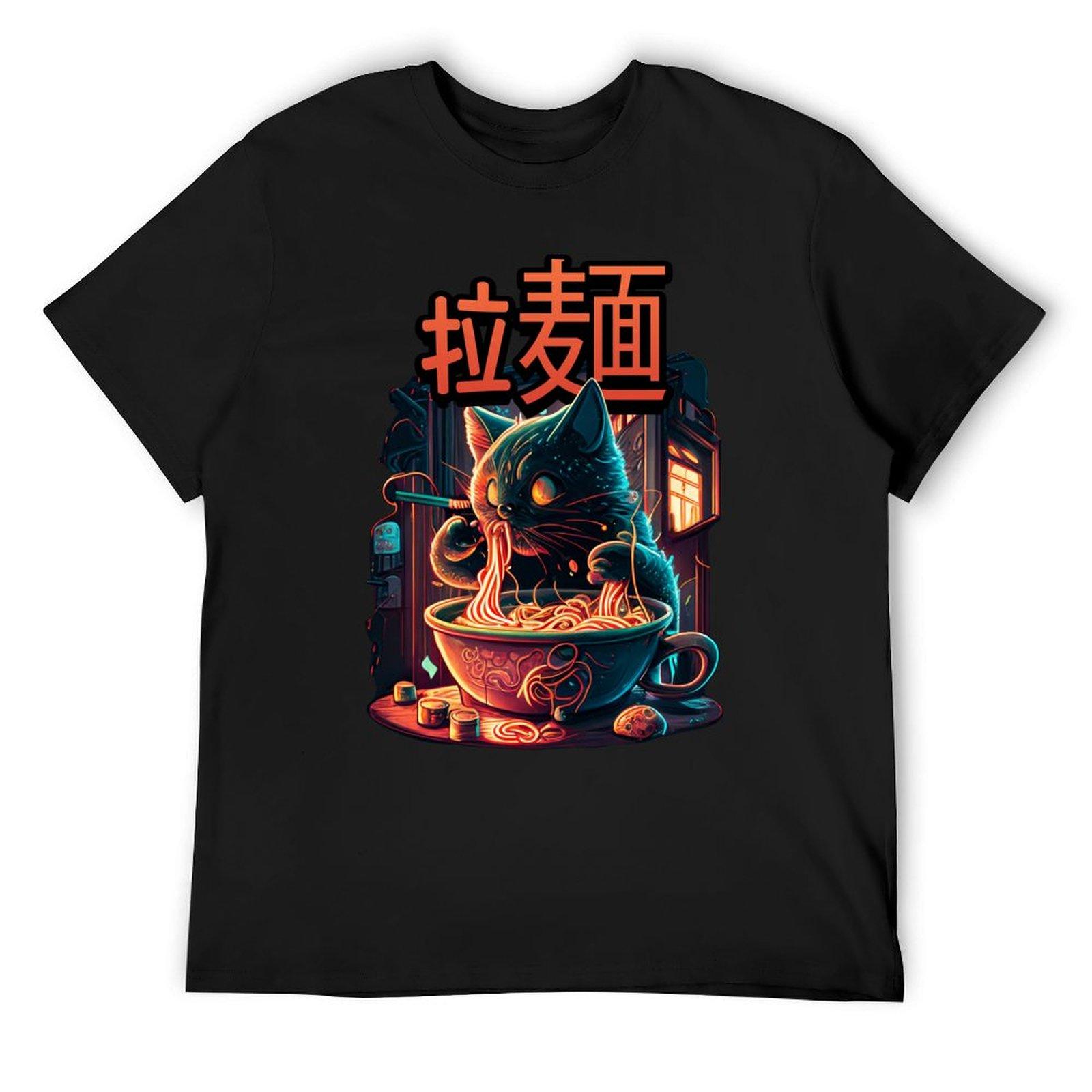 

Late Night Ramen T-Shirt graphic tee shirt vintage t shirts cute tops street wear mens graphic t-shirts pack 4XL