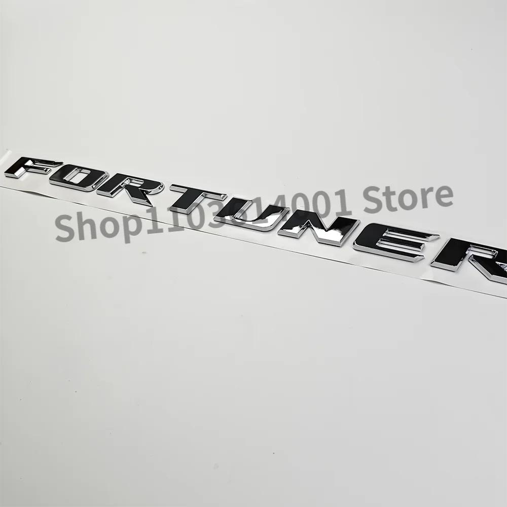 1pc 3D ABS  FORTUNER Letters Emblem Stickers for Toyota Fortuner Car Front Hood Bonnet Grill Trunk Badge Car Accessories