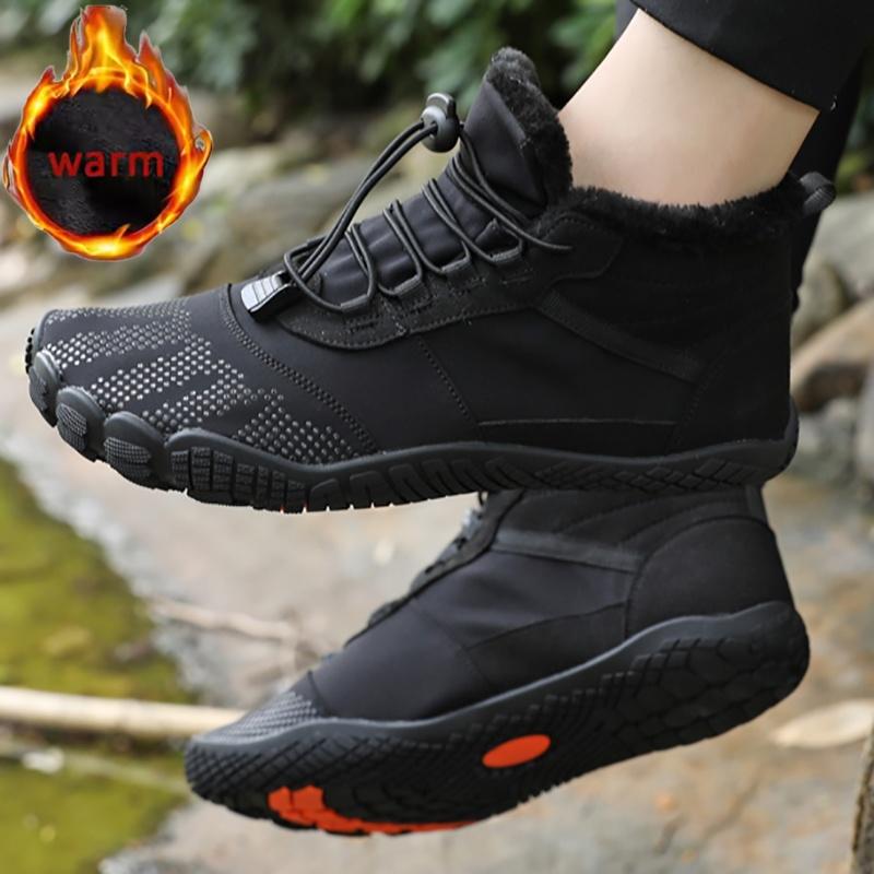 Snow Boots Men Winter Boots Woman Waterproof Warm Barefoot Boots Outdoor Anti SlipTrekking Hiking Shoe Warm Work Shoe Cold-Proof