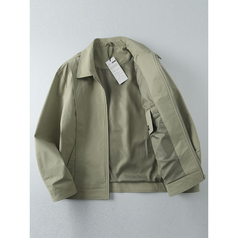 American Retro Casual Workwear Jacket for Men, Spring and Autumn Trendy Brand Design, High-Quality Export Turn-Down Collar Shirt Jacket