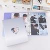 A4-Album mit süßen Herzausschnitten, Macaron-Farbverlauf, D-Ring-System, losen Blättern und niedlichem Fotokartenhalter für K-Pop-Idol-Fotosammlungen