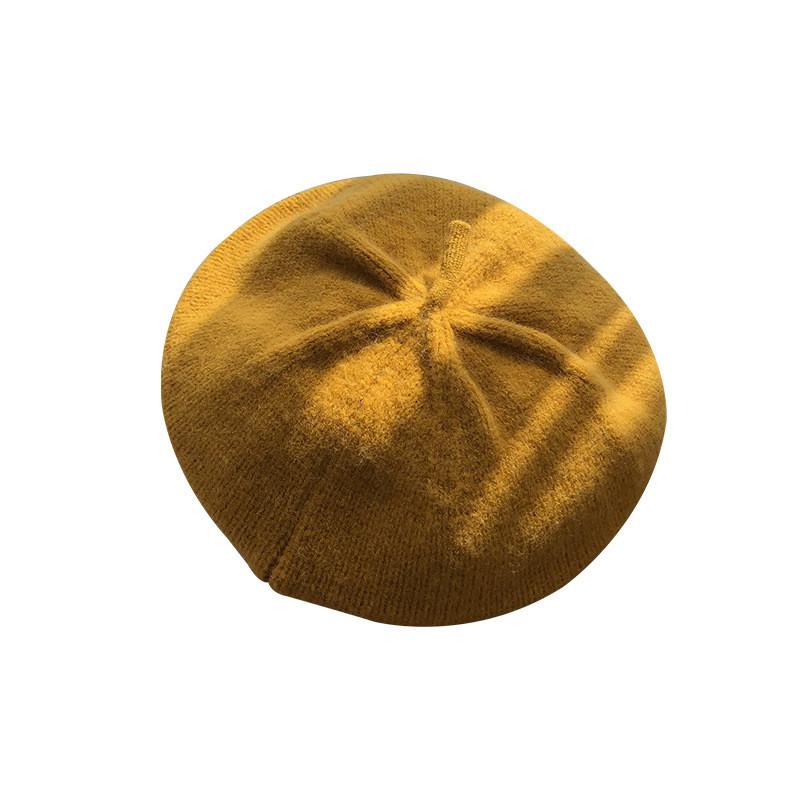 Knit Stylish Youthful Beret For Women Cozy And Warm Vintage Hat
