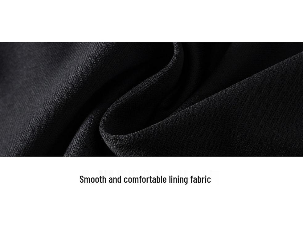 Schwarzes Übergrößen-Spitzenkleid - Damen Herbst Kurzes Schlank machendes Kleid mit Sieben-Ärmel-Design