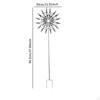 Metall-Windmühle, Gartendekoration, 11,8 x 38 Zoll, Outdoor-Display, Kunstwerk, leicht zu installieren, drehbar