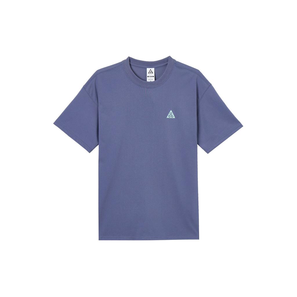 Nike ACG T Shirts Men's Sand Purple Crew Neck Moderate Straight Fit IH8660-508